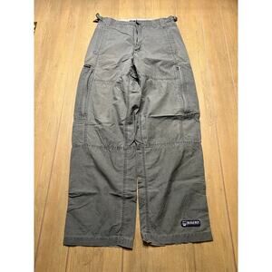 Vintage 90s Bugle Boy Cargo Pants Mens 30x30 Olive Green Utility Y2K baggy loose